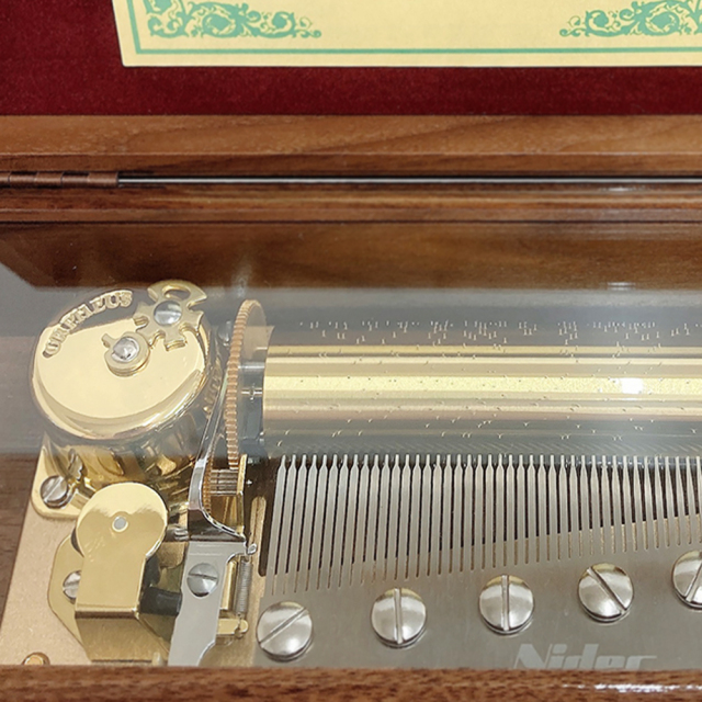 ニデック オルゴール 50弁 オルフェウス ウォールナット鏡面仕上