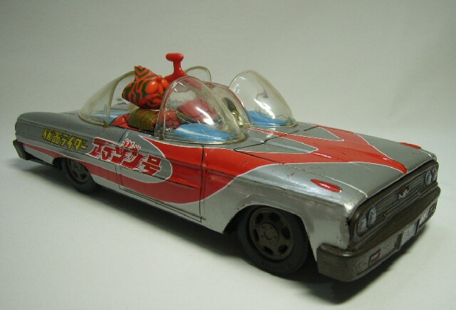仮面ライダーアマゾン号 ブリキ自動車 現状 【TO1809】 アンティーク