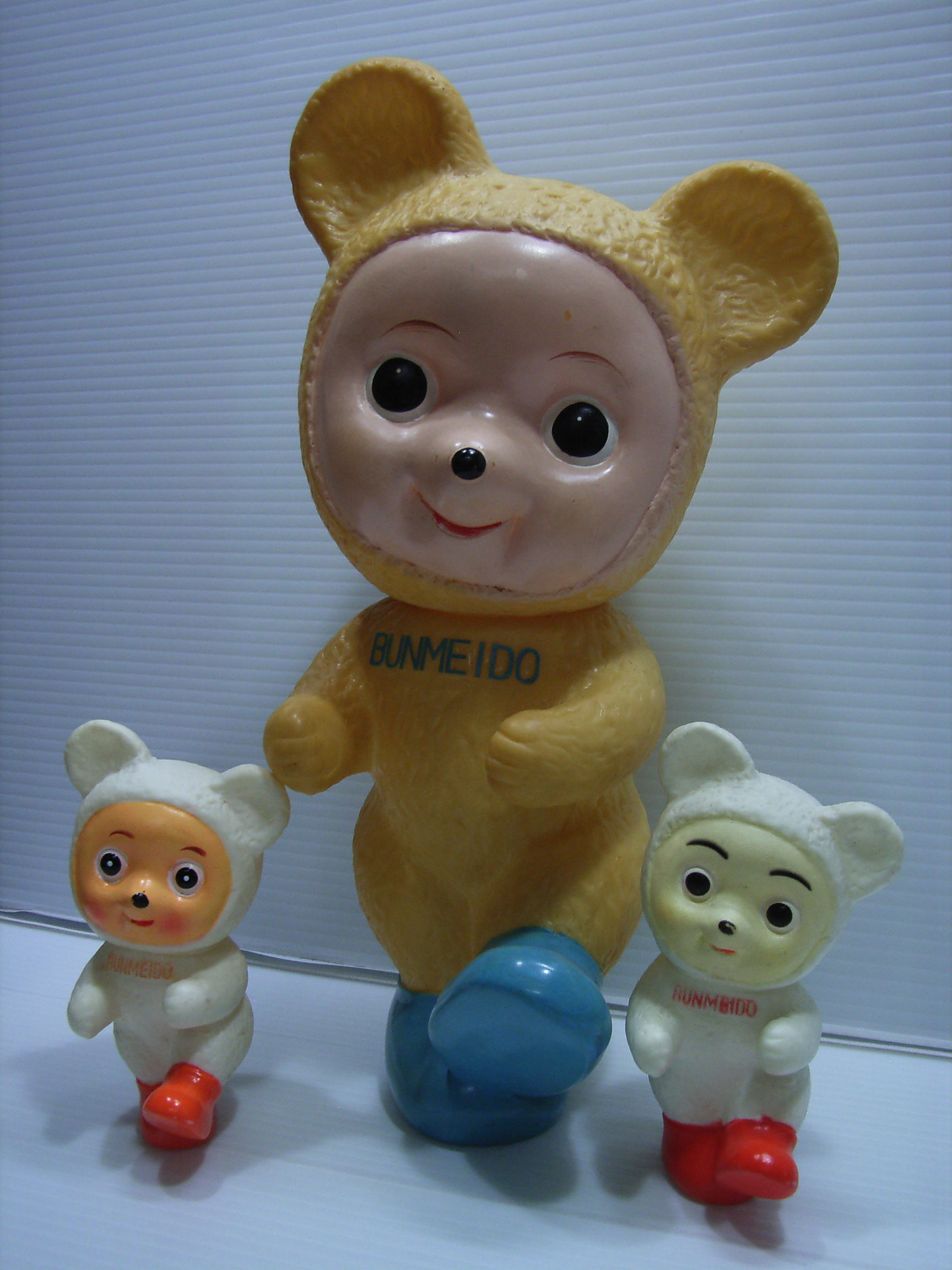 貴重☆文明堂 カウンター用 店頭用 カンカンベア ブラウン ソフビ人形