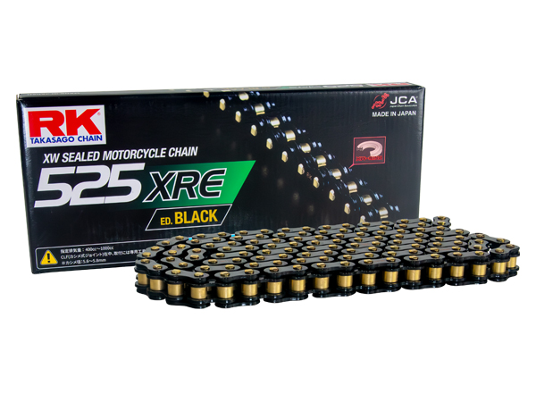 ゼファー750/RS RK ドライブ チェーン 525XRE 電着ブラック 110リンク