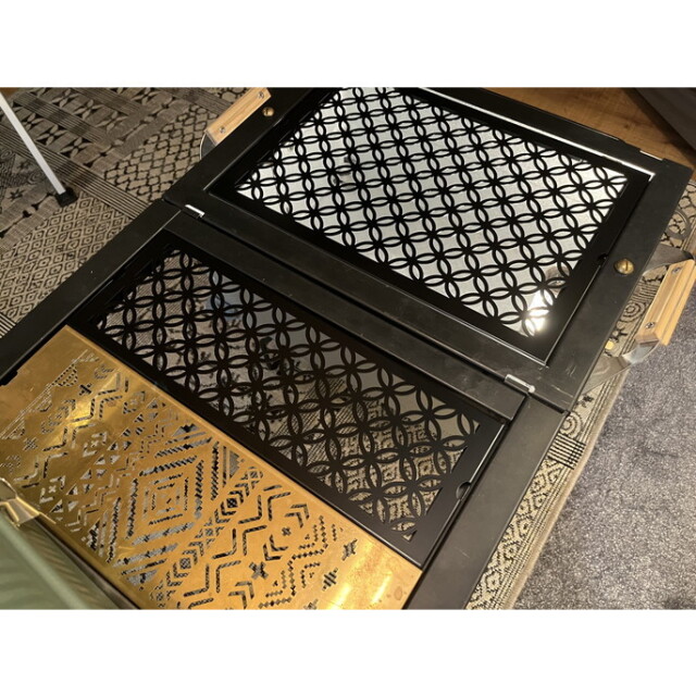 IGT 天板 ワンユニット ブラックアイアン【 七宝 】 アイアングリル