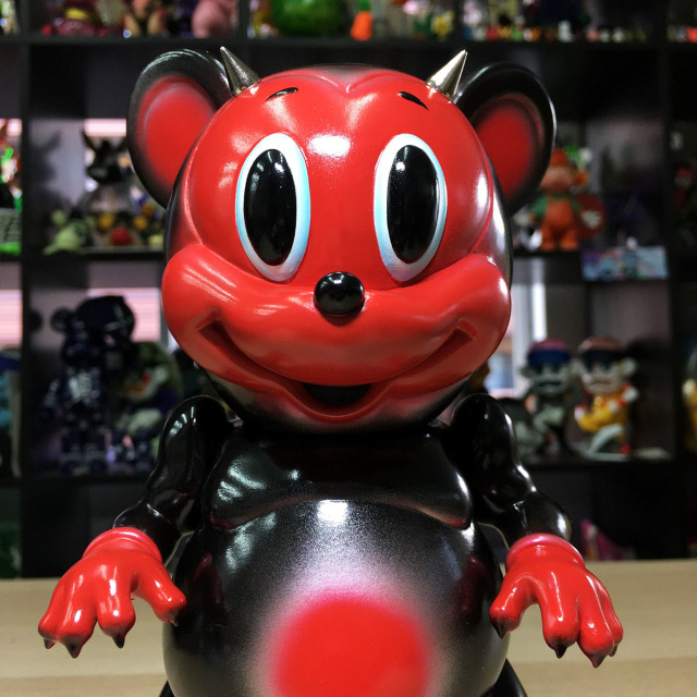 Ron English x BlackBook Toy( ロン・イングリッシュ) Mousezilla Red