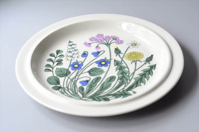 希少！ARABIA アラビア Flora 33.5cm 大皿 大きなプレート フローラ お
