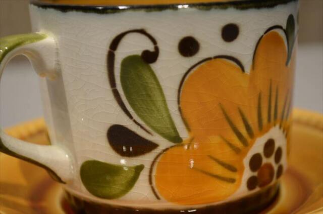 1960～70年代頃 ベルギー製 BOCH ボッホ PARADISO カップ&ソーサー