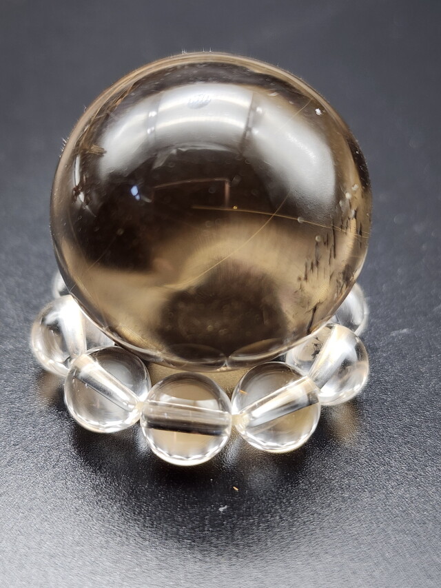 ブラジル産スモーキークォーツ・スフィア SMQ030