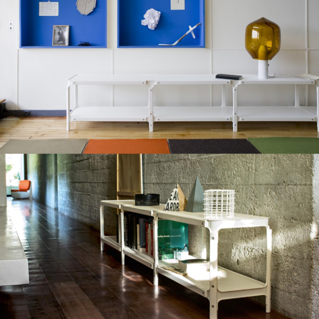 MAGIS スティールウッド シェルビングシステム 2段x2列 MAGIS