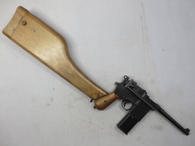 AW・ArmoreWoks】モーゼルM712 フェイクウッド ストックホルスター付き