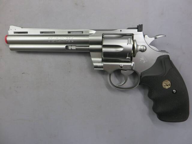 東京マルイ】コルトパイソン.357mag 6in ステンレス 24連射 ガス