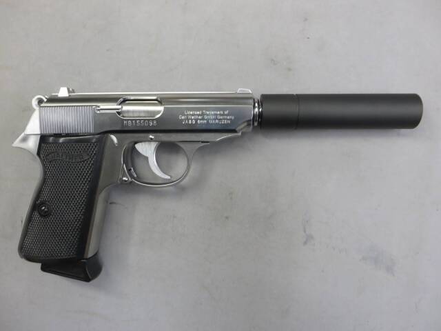 マルゼン】ワルサー ニューPPK/S ステンレスモデル・クラシック