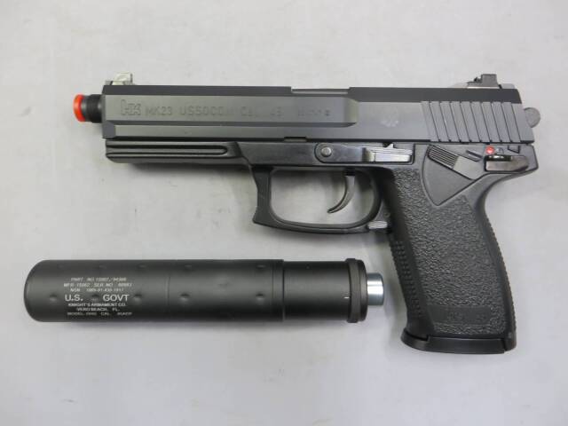 KSC】MK23 SOCOMピストル CO2・VFC OHGサイレンサー