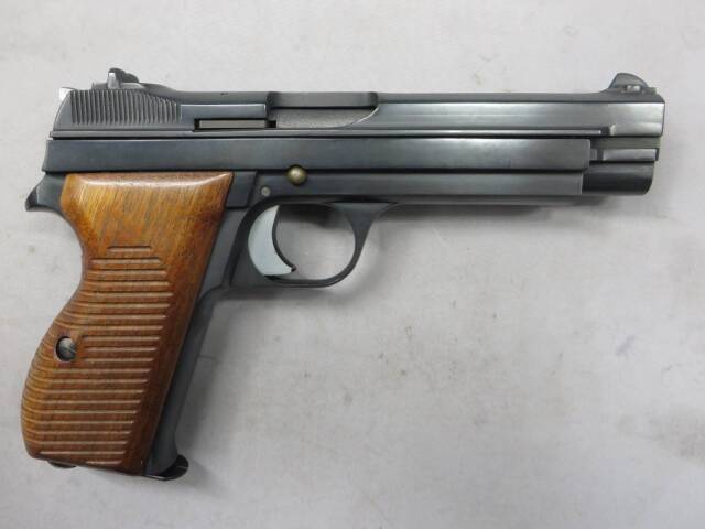 CAW】SIG P210 MGC Revival HW・ブルーイング・木製グリップ モデルガン