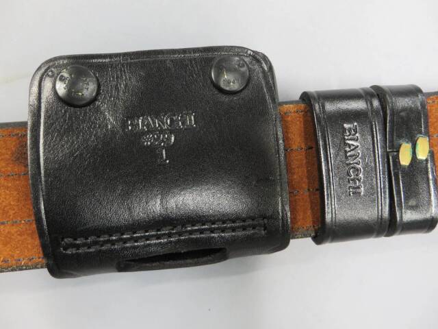 ビアンキ・TEX SHOEMAKER】ポリス ベルト/ ホルスターセット