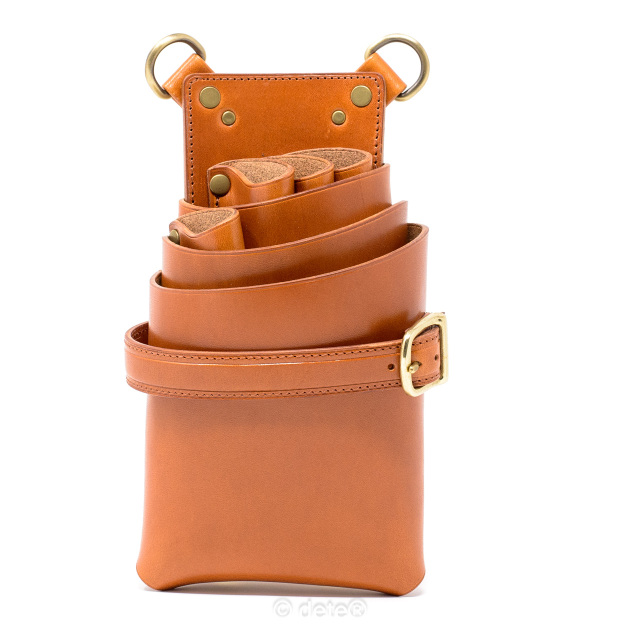 シザーケース4丁用 イタリアンレザー/栃木レザー/ブライドルレザー