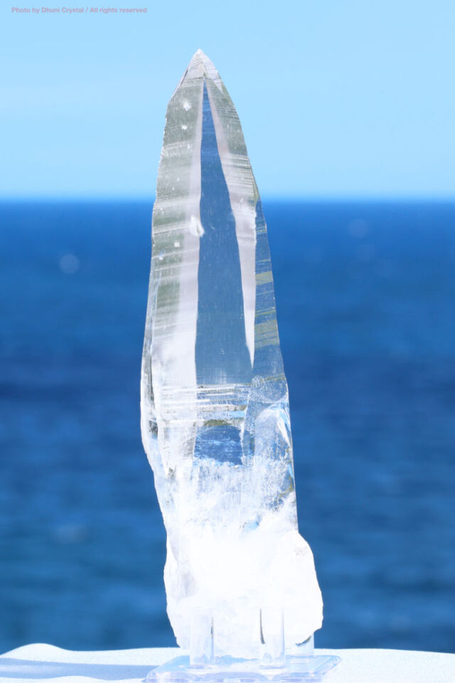 一点物】レムリアンシードクリスタル原石｜成長線が刻まれた高波動の