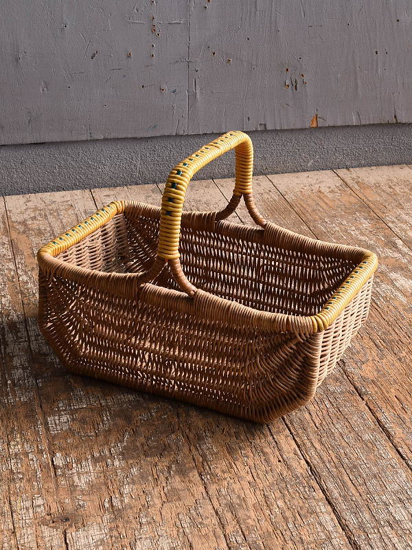 イギリス アンティーク バスケット 籐かご ガーデニング 12490