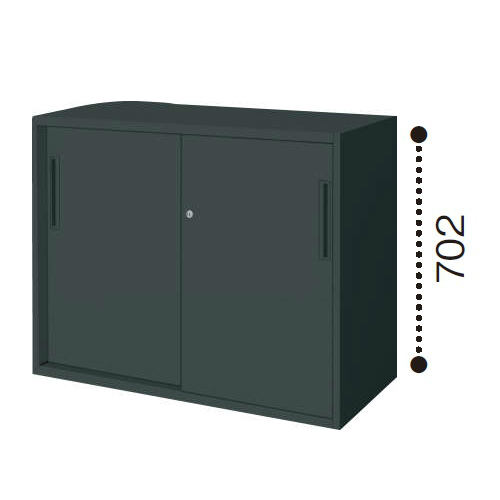 コクヨ エディア(EDIA) ブラックタイプ H1050タイプ 2枚引き違い戸 下