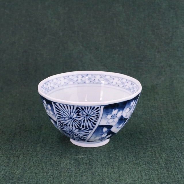 そうた窯｜染付桜祥瑞面取茶付（小）