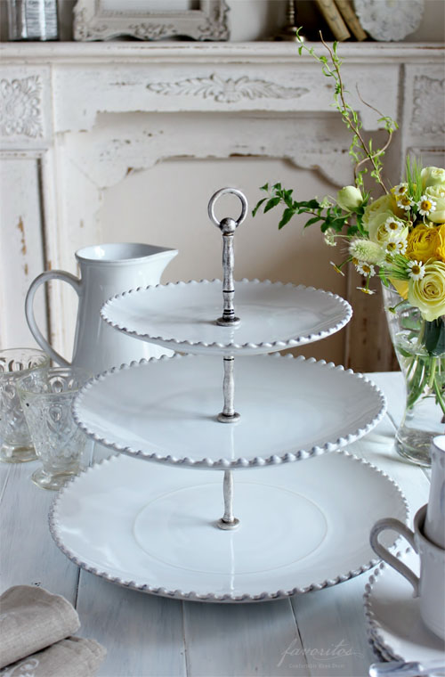 送料無料】COSTA NOVA（コスタノバ） ｜PEARL（パール） 3段ケーキスタンド