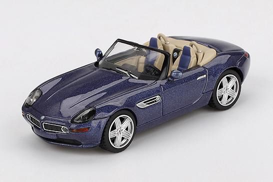 MINI GT 1/64 (ダイキャスト製) BMW Z8 アルピナ アルピナブルー(左