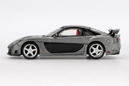 MINI GT 1/64 (ダイキャスト製) マツダ RX-7 VeilSide Fortune Grey(右