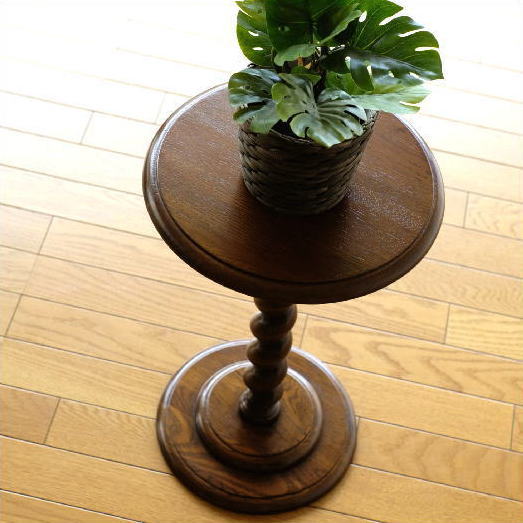 花台 木製 玄関 アンティーク おしゃれ 電話台 フラワースタンド