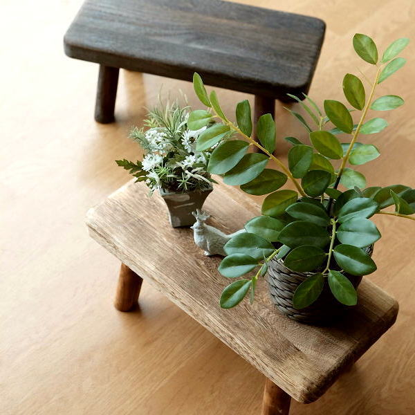 花台 フラワースタンド 木製 おしゃれ ナチュラル 天然木 桐 花置き