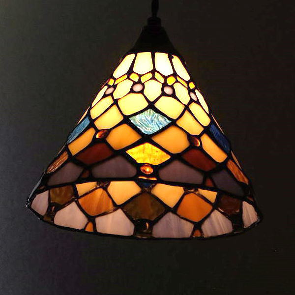 ペンダントライト ステンドグラス アンティーク レトロ ガラス
