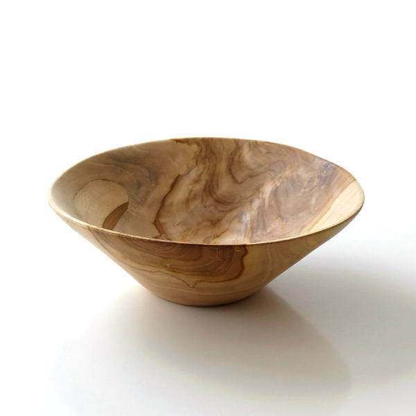 ボウル 木製 チーク 天然木 サラダボウル おしゃれ 食器 変形