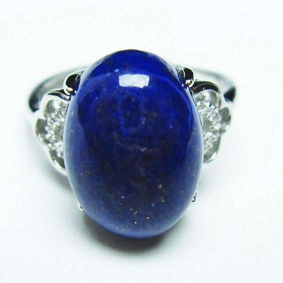 パワーストーン 天然石 ラピスラズリ指輪(17号)[T109-2988]