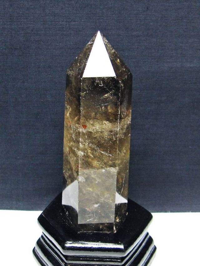 パワーストーン 天然石 ライトニング水晶六角柱[T581-6148]