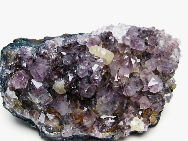 アメジストクラスター カルサイト共生[T749-4101]