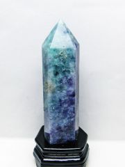 パワーストーン 天然石 モリオン 純天然 黒水晶 六角柱[T43-8336]