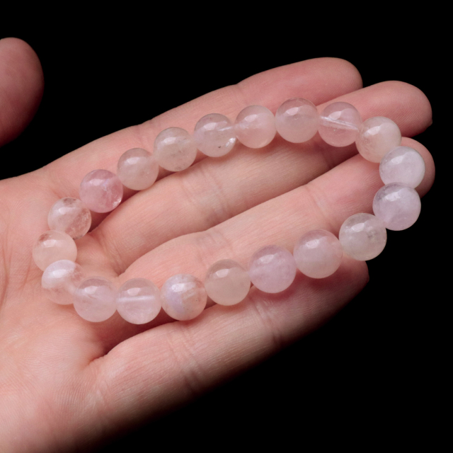 モルガナイト ブレスレット 9mm ピンク アクアマリン 3月 誕生石