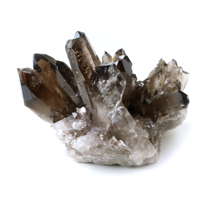 スモーキークォーツ クラスター 天然石 水晶 原石 煙水晶 置き物 344g