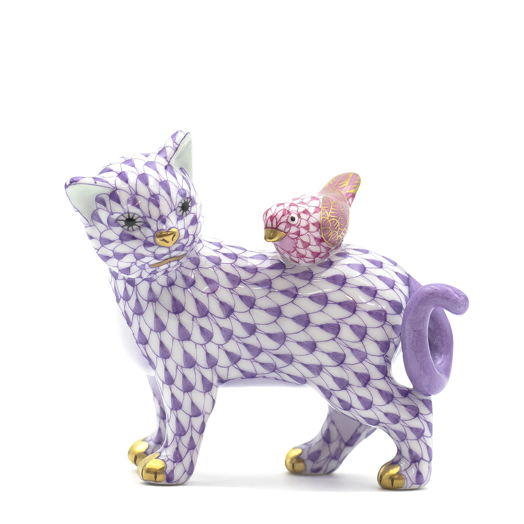 ワンダーパーク・ライラック] ネコと小鳥