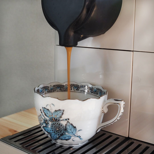 アポニー・ターコイズ・プラチナ] モカカップ&ソーサー