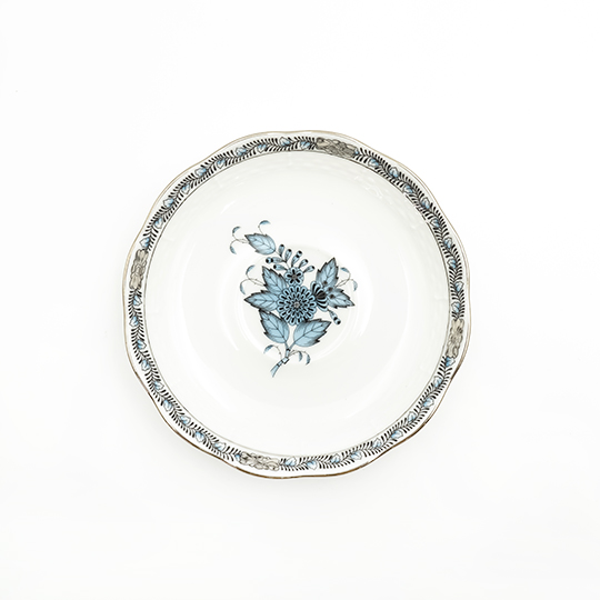 アポニー・ターコイズ・プラチナ] ティーカップ&ソーサー