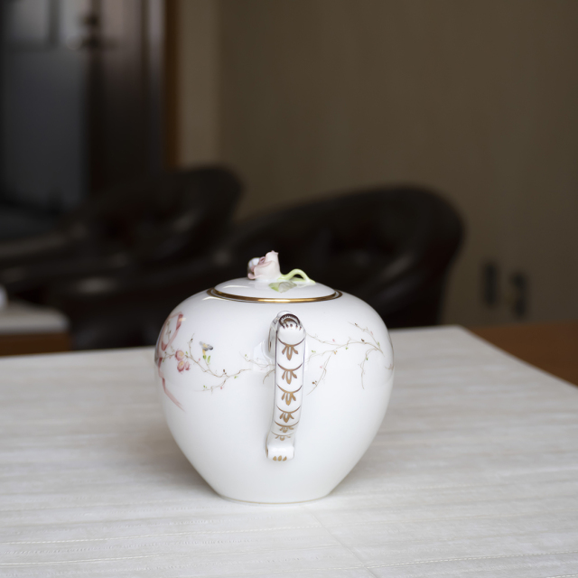 ヘレンドリボン・ローズドラジェ] ティーポット