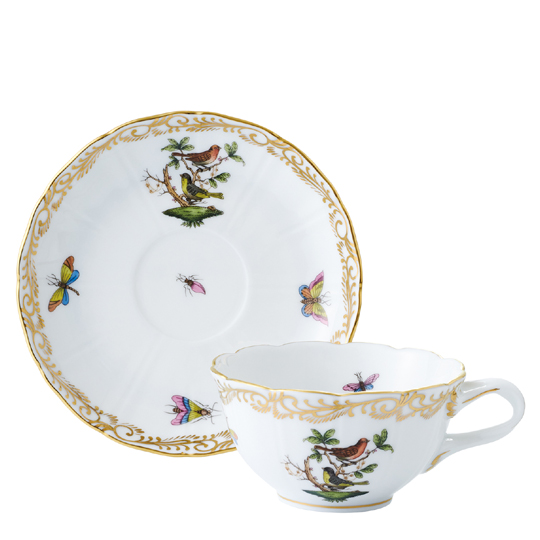 ロスチャイルド・バード・クラシカルゴールド] ティーカップ&ソーサー