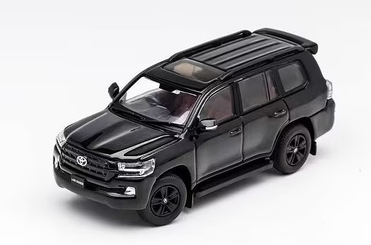 GCD 1/64 Toyota Land Cruiser LC200 (Backpackversion) (RHD) Black