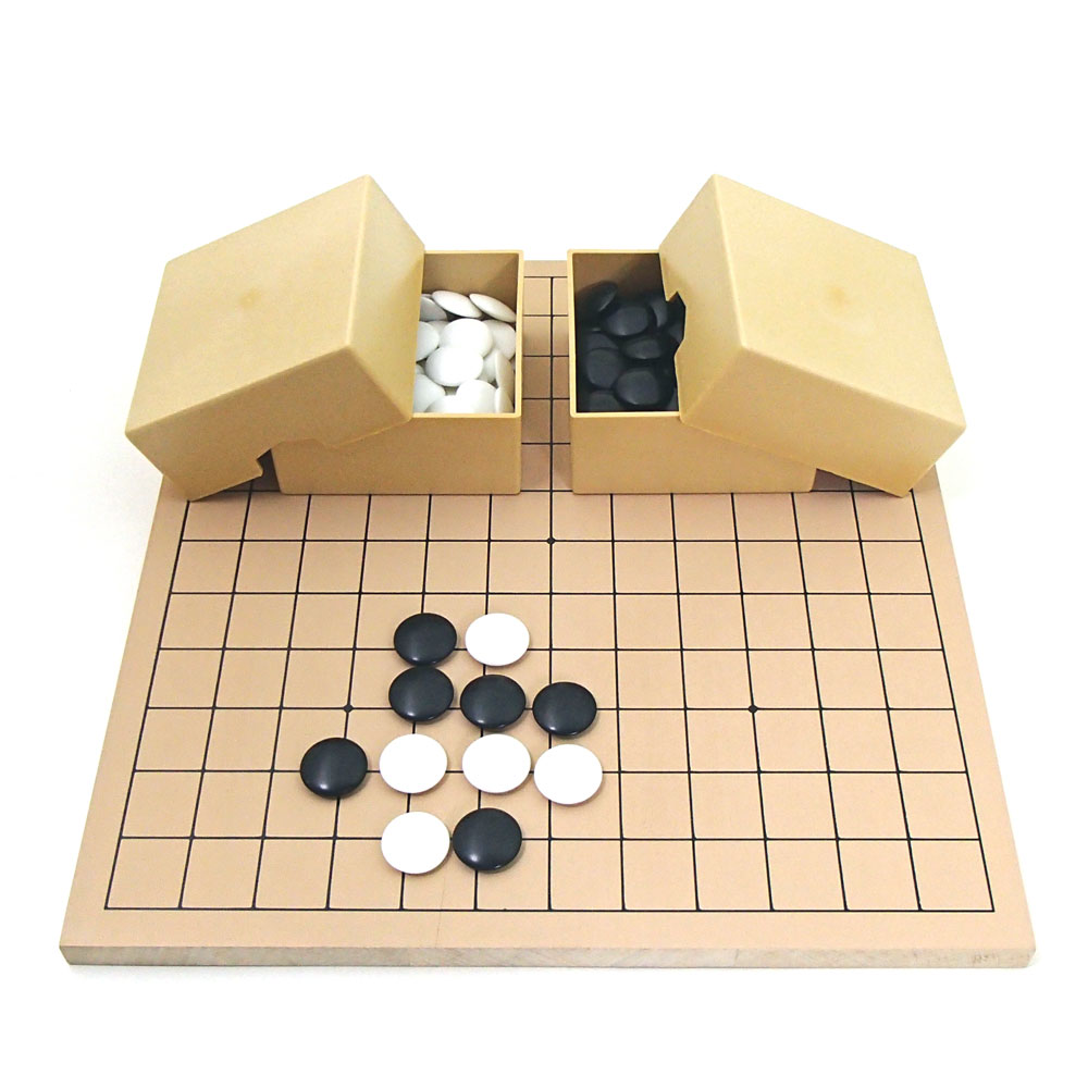 囲碁盤木刻印線卓上接合碁盤新榧色目の優しい新かや厚さ40mm 松