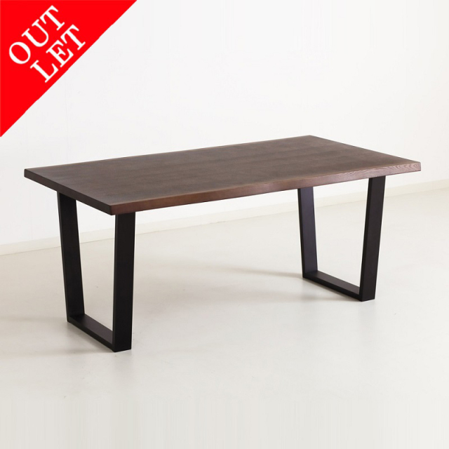 試作品/訳アリ】RYN6199 ダイニングテーブル 幅160cm 奥行90cm 2本脚