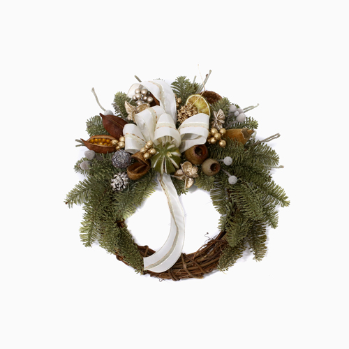 送料無料】天然素材 リース レトロ フラワー ドライフラワー 自然素材