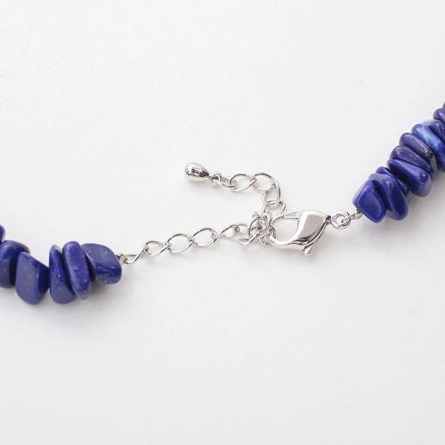 本店限定価格】【送料無料】天然石/さざれ石 ラピスラズリ ネックレス