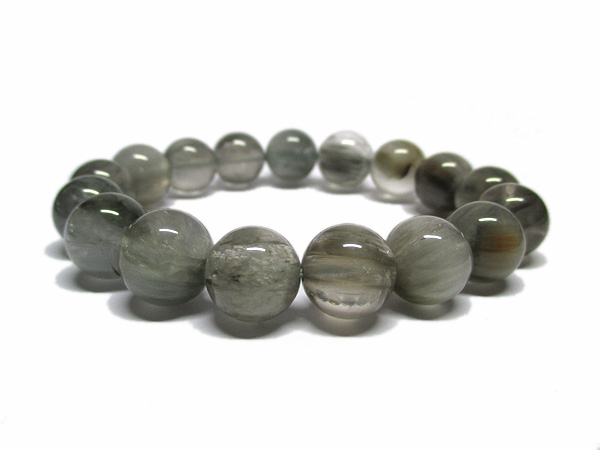 アンフィボールインクォーツブレスレット 約12mm～12.5mm | 天然石