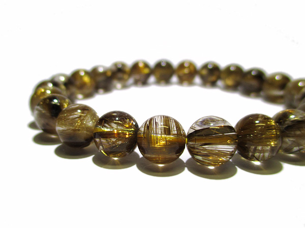 ルチルクォーツ 高品質ブレスレット 約7.5～8mm | 天然石アクセサリー