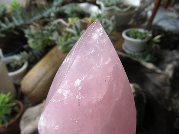 ローズクォーツ ポイント 紅水晶 | 天然石専門店 【鬮石】