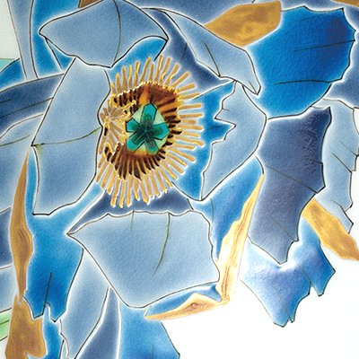 九谷焼作家 ギフト ご贈答品 御祝い九谷焼10号飾皿 色絵牡丹（皿立付