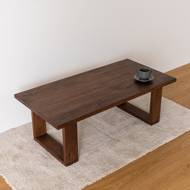 天然木・無垢のセンターテーブル彩美 ウォールナット 幅1000mm