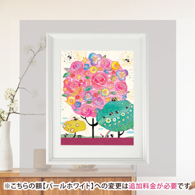 プレゼント 花 絵 幸せアート 「しあわせ花音」 誕生日プレゼント 母